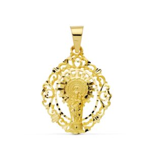 18K MEDALLA VIRGEN PILAR ORLA 36X28 MM