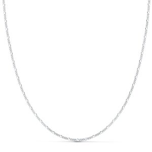 18K CADENA MACIZA ORO BLANCO CARTIER 3X1. 1 MM 50 CM