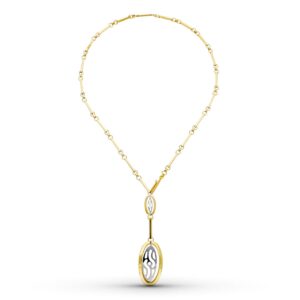 18K GARGANTILLA ORO BICOLOR 45 CM