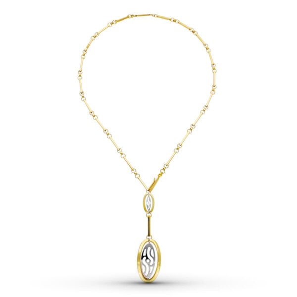 18K GARGANTILLA ORO BICOLOR 45 CM