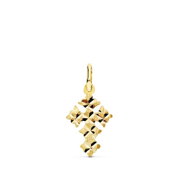 18K CRUZ PEQUEÑA CANJAYAR. 13X8 MM