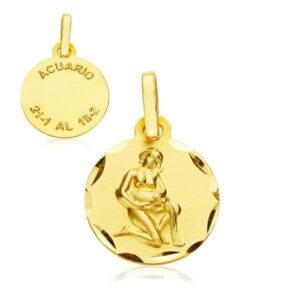 18K HOROSCOPO 13 MM ACUARIO