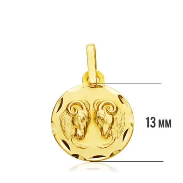 18K HOROSCOPO ARIES 13 MM - Imagen 3