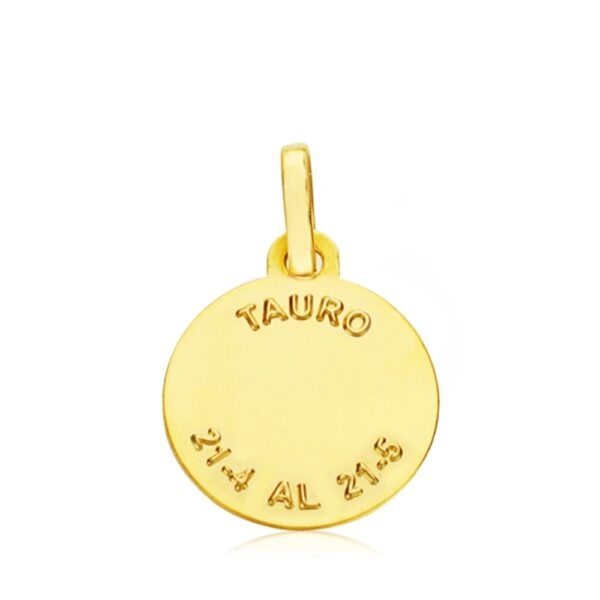 18K HOROSCOPO TAURO 13 MM - Imagen 2