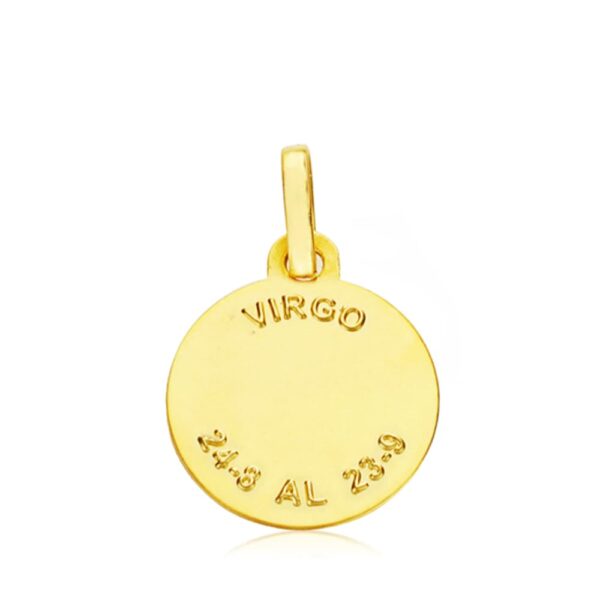 18K HOROSCOPO VIRGO 13 MM - Imagen 2