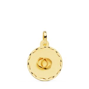 18K CHAPA DISCO ALIANZAS 13 MM