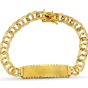 18K  PULSERA ESCLAVA ORO AMARILLO HUNGARA 21 CM 8 MM