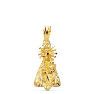 18K SILUETA VIRGEN DE LOS DESAMPARADOS 20X10 MM