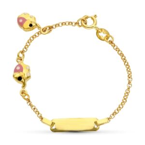 18K ESCLAVA ORO AMARILLO ELEFANTES. 13 CM