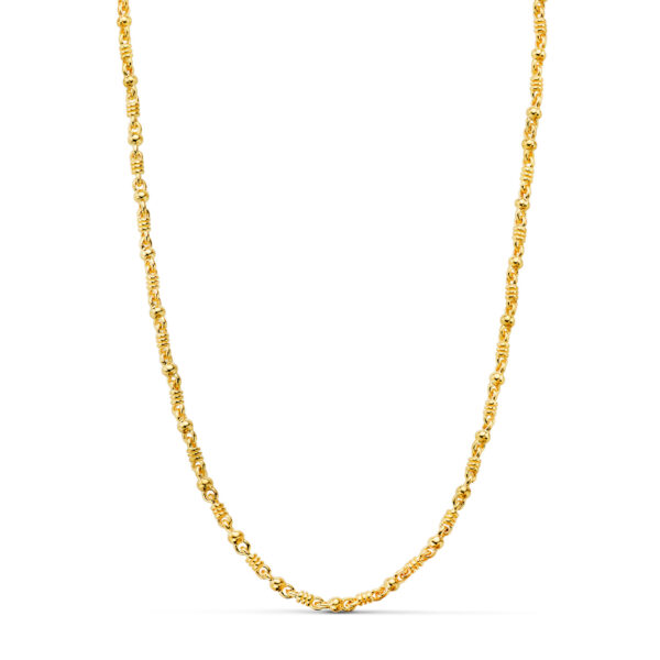 18K CADENA MACIZA. 60CM. 2.5 MM. 25.15GR.