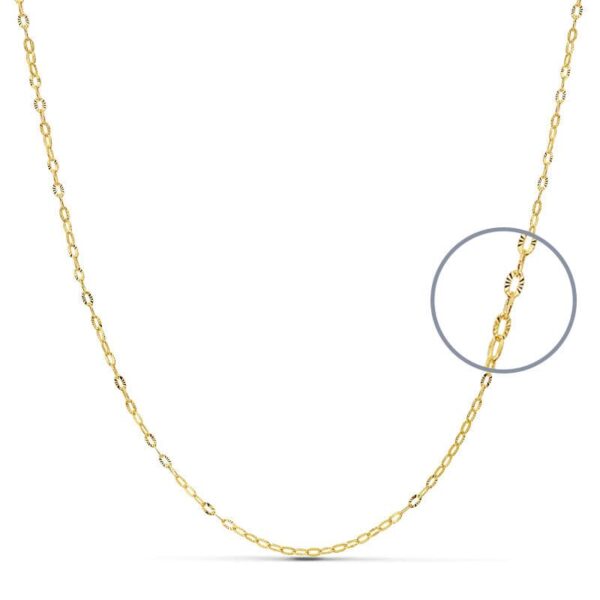 18K CADENA MACIZA FORZADA 50 CMX1 MM