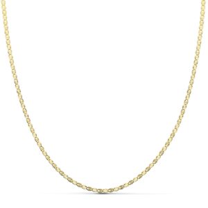 18K CADENA MACIZA DIAMANTADA 2 MM 50 CM
