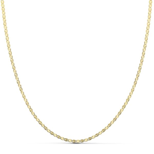 18K CADENA MACIZA DIAMANTADA 2 MM 45 CM