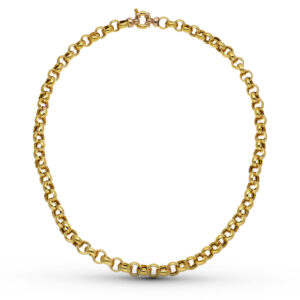 18K CADENA ORO AMARILLO ROLO HUECA 45 CM 8 MM