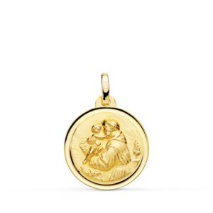 18K MEDALLA SAN ANTONIO BISEL 18 MM