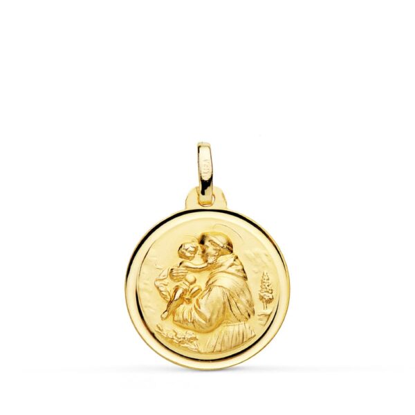 18K MEDALLA SAN ANTONIO BISEL 18 MM