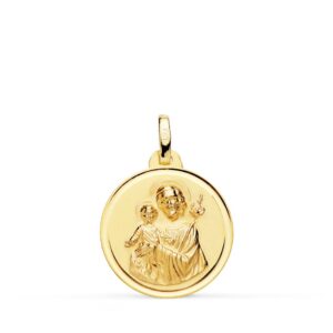 18K MEDALLA SAN JOSE BISEL 18 MM