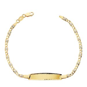 18K ESCLAVA CIRCONITAS 16.5CM 2.5 MM