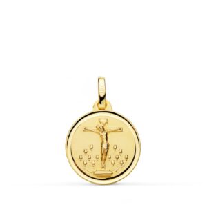 18K MEDALLA CRISTO DE LA LAGUNA BISEL 18 MM