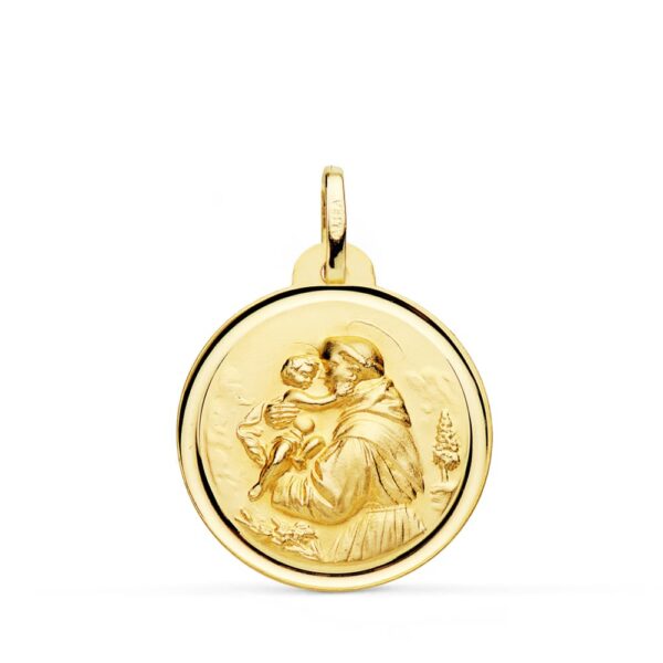 18K MEDALLA SAN ANTONIO BISEL 22 MM