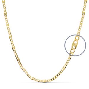 18K CADENA ORO AMARILLO HUECA CARTIER ACNHO 2.5 MM. LARGO: 45 CM