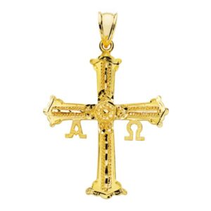 18K CRUZ DE COVADONGA GRANDE 39X30 MM