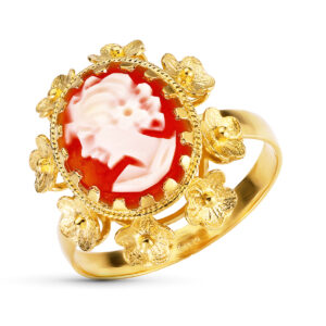 18K SORTIJA ORO AMARILLO CAMAFEO
