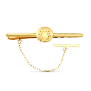 18K AGUJA CLIP DE CORBATA ORO AMARILLO HERRADURA