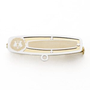 18K ALFILER BICOLOR LEON. 27X11 MM