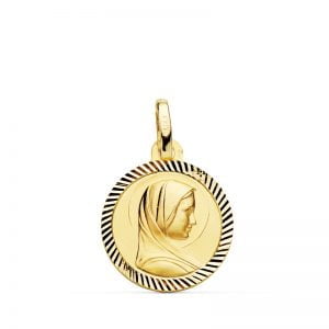 9K MEDALLA VIRGEN FRANCESA 16 MM HELICE