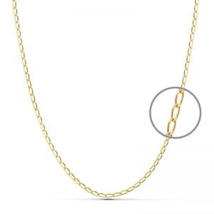 9K CADENA BILBAO 50CM 2 MM 3.10 GR