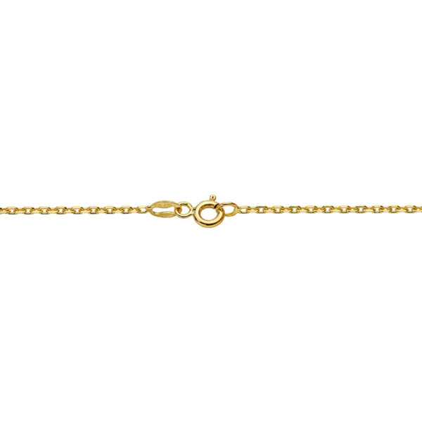 18K CADENA ORO AMARILLO  MACIZA FORZADA 60 CM ANCHO 1.5 MM - Imagen 2