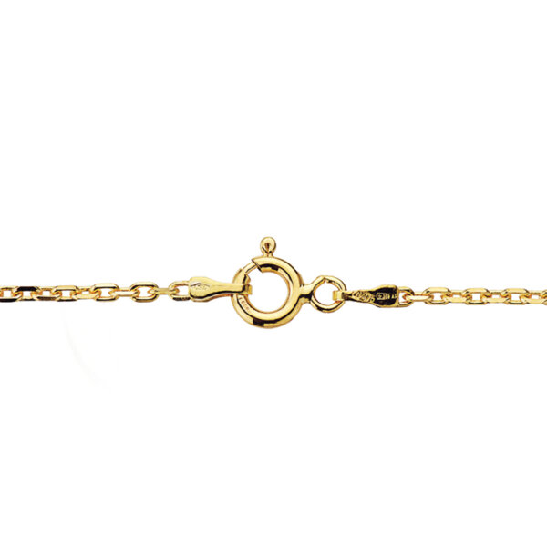 9K CADENA FORZADA ORO AMARILLO 9 KILATES 50CM - Imagen 2