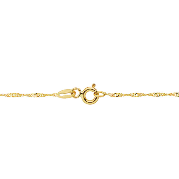 18K CADENA ORO AMARILLO  MACIZA SINGAPUR 50 CM 1.2 MM - Imagen 2