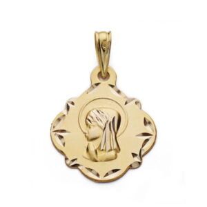 9K MEDALLA VIRGEN NIÑA 16 MM