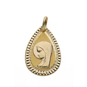 9K MEDALLA VIRGEN NIÑA 20X13 MM