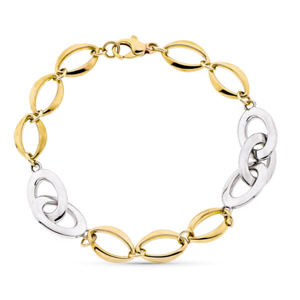 9K PULSERA HUECA 20.5 CM