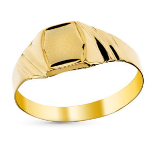 9K SELLO BEBE ORO AMARILLO HUECO TALLADO 5X4.5 MM