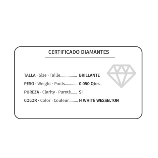 18K SORTIJA ORO AMARILLO DIAMANTE 0.043 QTS. G-VS2. 1 ZAFIRO 2.30 MMCUERPO 1 MM - Imagen 2