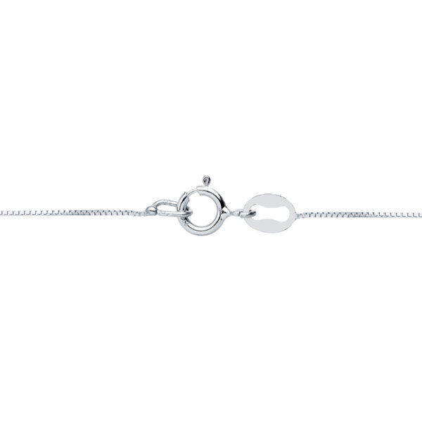 18K COLGANTE COMO TU ORO BLANCO CADENA 44 CM - Imagen 2