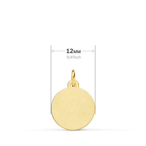 18K MEDALLA VIRGEN DE FATIMA 12 MM - Imagen 2