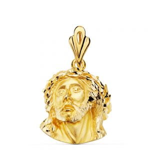 18K CABEZA CRISTO DE MURILLO 21X18 MM