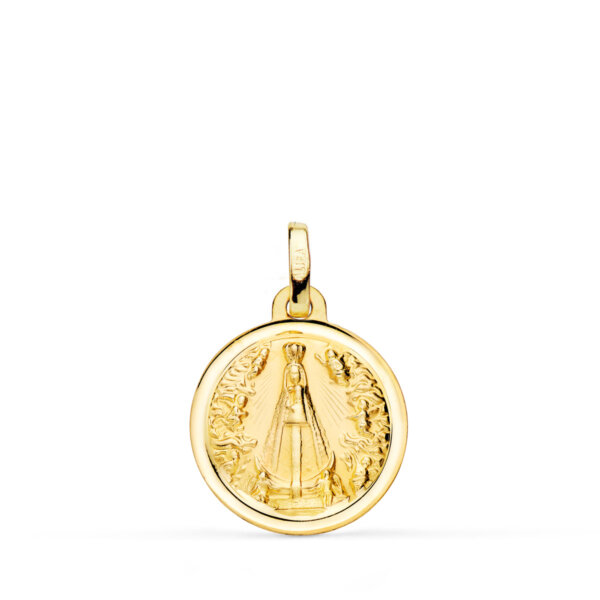 18K MEDALLA VIRGEN NUESTRA SEÑORA DE BEGOÑA BISEL 16 MM