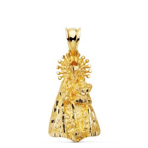18K COLGANTE VIRGEN DE LOS DESAMPARADOS SILUETA 23 X14 MM