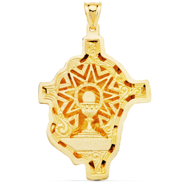 18K CABEZA DE CRISTO FUNDIDO 48X38 MM - Imagen 2