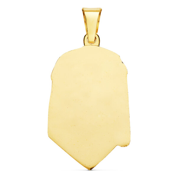 18K CABEZA CRISTO DE LAGRIMA 28X17 MM - Imagen 2
