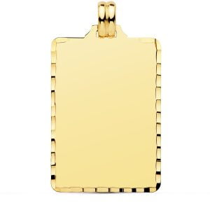 18K CHAPA TALLADA 36X23 MM