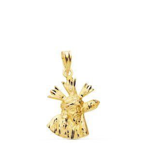 18K COLGANTE CRISTO DEL  GRAN PODER SILUETA 20X15 MM