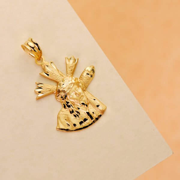 18K CRISTO GRAN PODER SILUETA 24X20 MM - Imagen 3