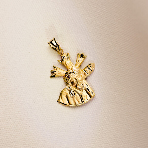 18K CRISTO GRAN PODER SILUETA 28X24 MM - Imagen 3